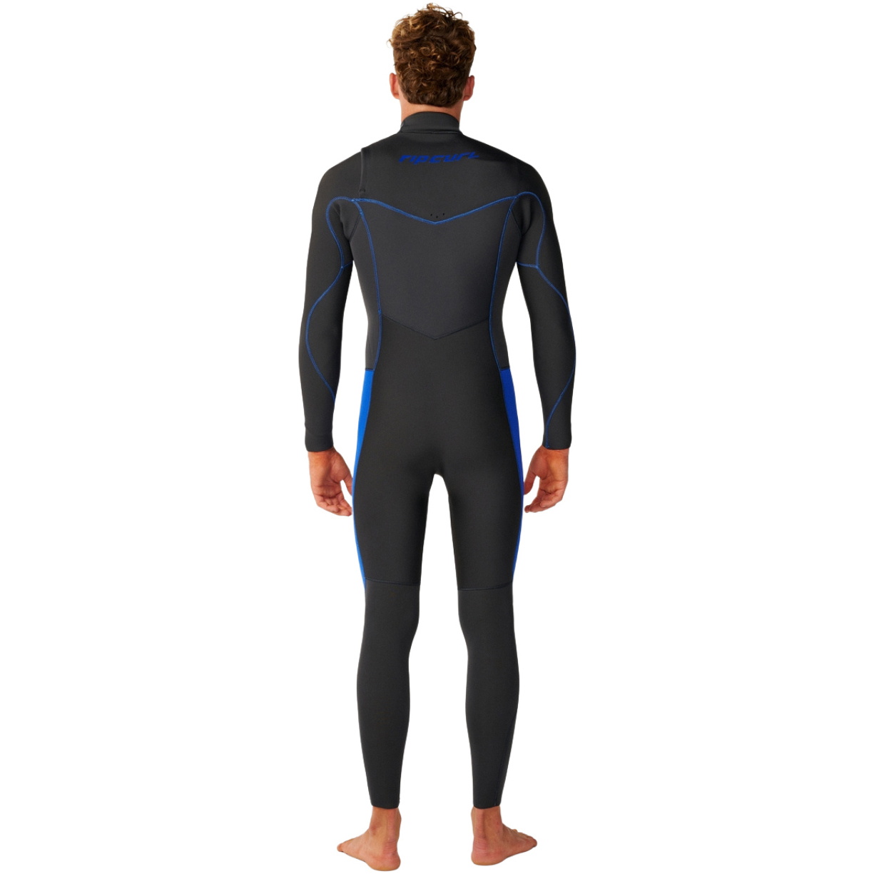 2026 Rip Curl Mens Dawn Patrol 5/3mm Chest Zip Wetsuit 16PMFS - Grey / Blue